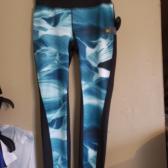 High waist work out pants new green and black smal - Picture 4 of 5